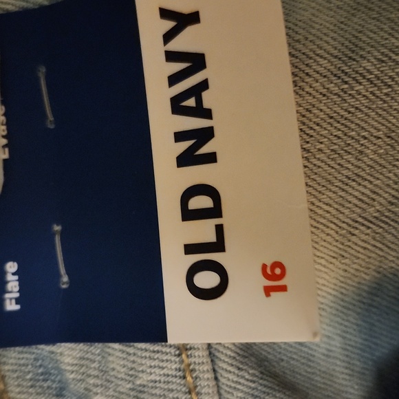 OLD NAVY Higher High Rise Flare, Light Blue, NWT, Size 16 - Picture 5 of 7